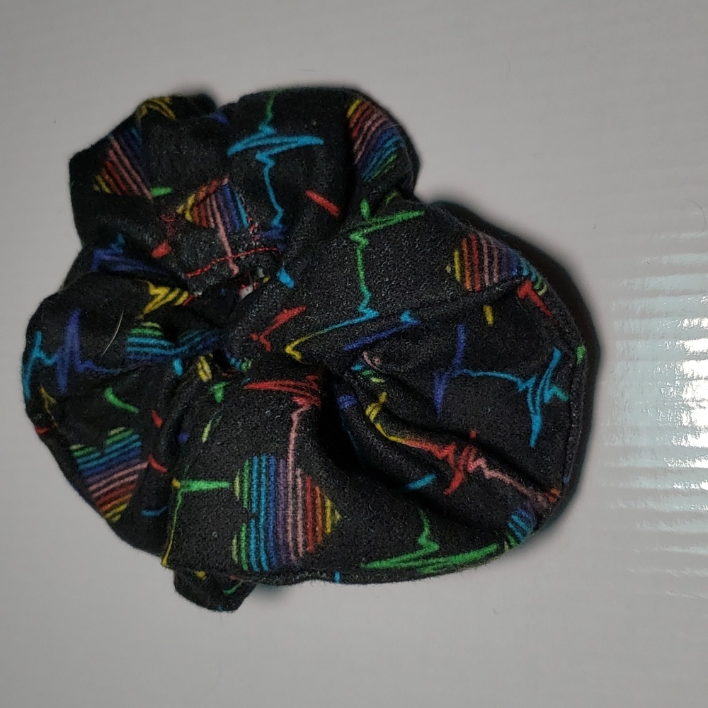 1/4 inch elastic at 8 length EKG Heartbeat in Fannel